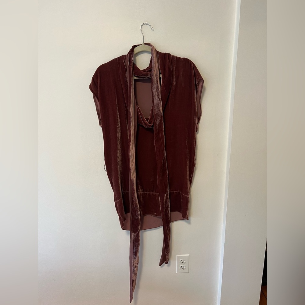 Stella McCartney Oversized Velvet Blouse